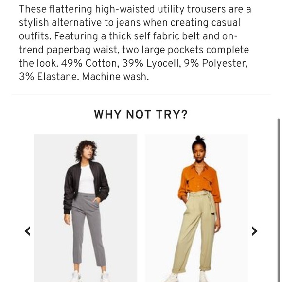 Topshop Paperbag Trousers 💜 - Picture 3 of 6